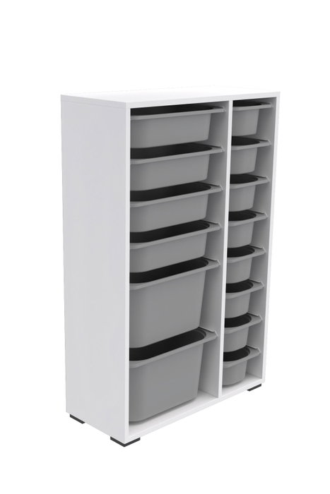 Hanah Home Armario Multiusos Blanco y Gris Hanah Home Armario Multiusos Blanco y Gris